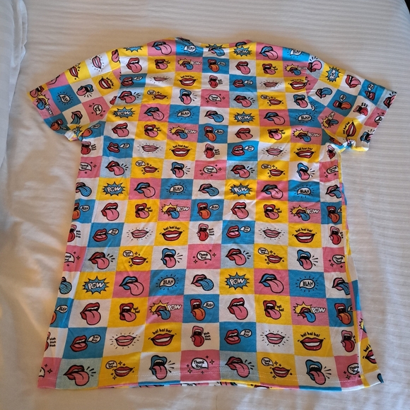 Super Colorful Graphic Women's Tee Size M 100% Cotton - Picture 3 of 6